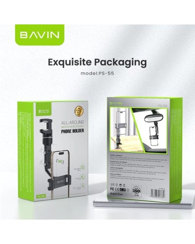 Avtomobil üçün telefon tutacağı Bavin PS55 Black