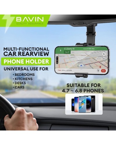 Avtomobil üçün telefon tutacağı Bavin PS55 Black