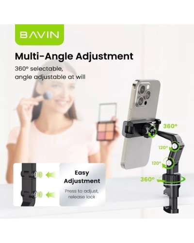 Avtomobil üçün telefon tutacağı Bavin PS55 Black