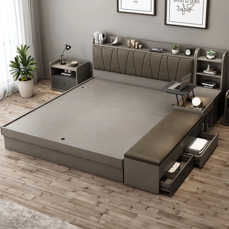 Двуспальная кровать Art_ikili_yataq 98, ламинат, сиреневая, 120x180х200 см Двуспальная кровать Art_ikili_yataq 98, ламинат, сиреневая, 120x180х200 см