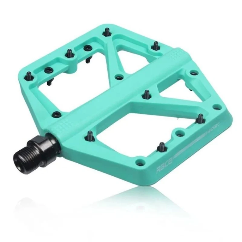 Velosiped üçün pedallar RaceWork, mavi, 107x92x18 mm