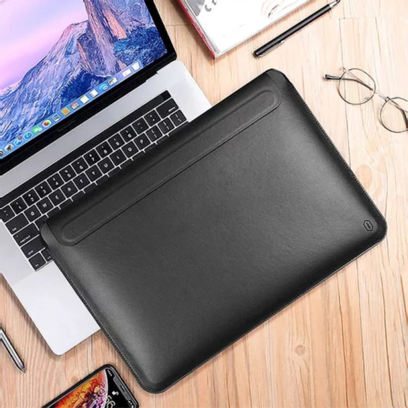 Чехол для ноутбука Wiwu Skin Pro Slim Stand Sleeve for Macbook Pro 14.2 Black