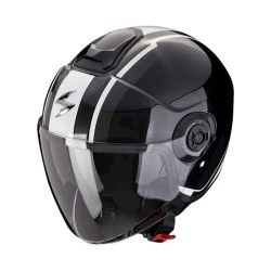 Motosikl dəbilqəsi Scorpion EXO-CITY II VEL Metal Black/White, ölçü XS