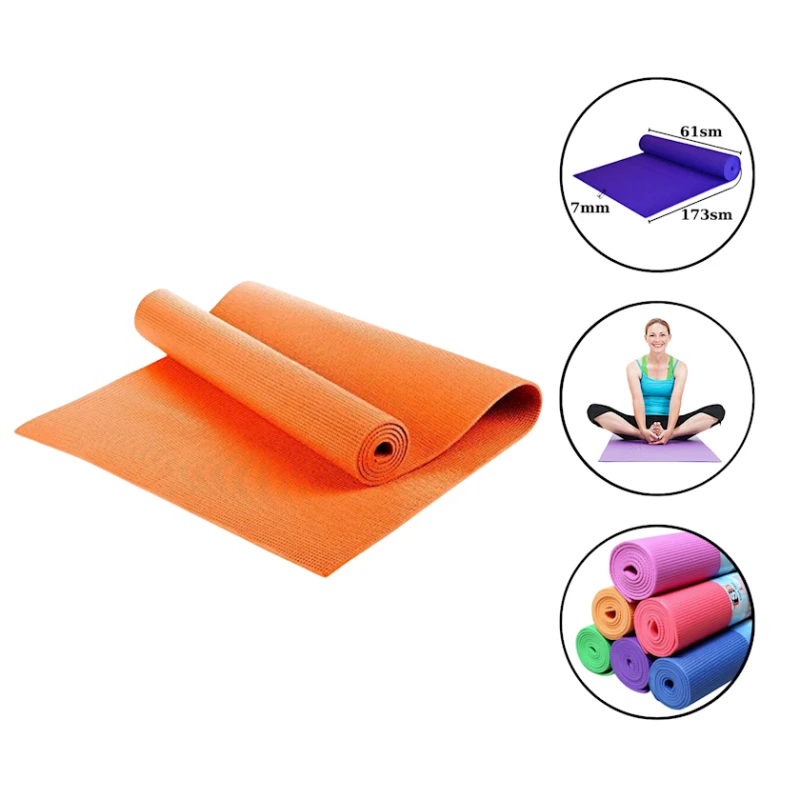 Мат для йоги Yoga mat 1085, оранжевый