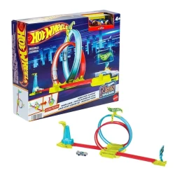 Автотрек Hot Wheels Neon Speeders Lightning Loop Автотрек Hot Wheels Neon Speeders Lightning Loop