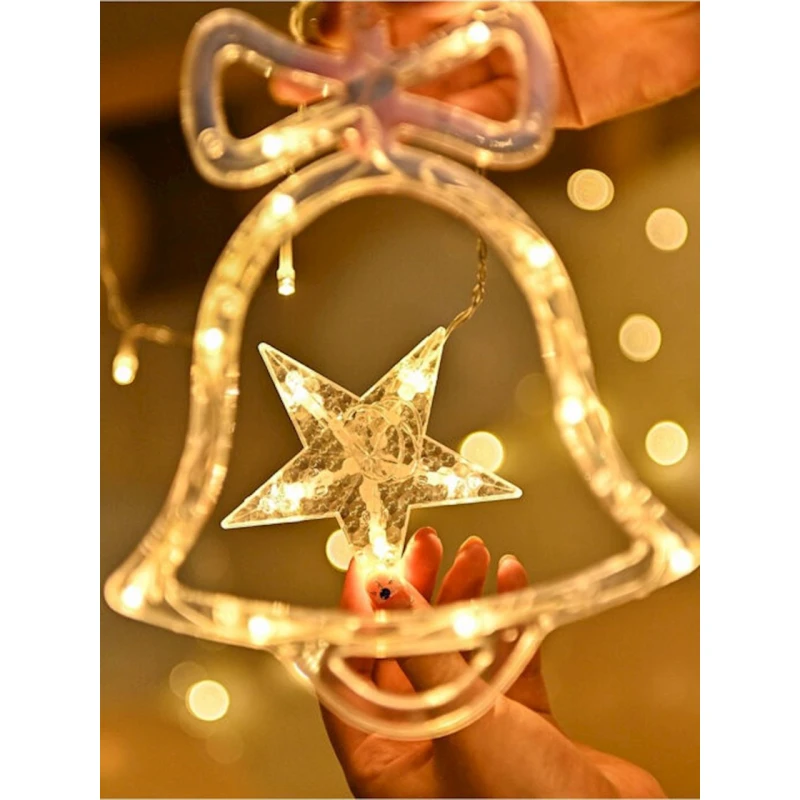 Yeni il üçün işıq diodlu hörüklər, qızılı