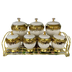 Набор ёмкостей для специй sweet-maxi 15-2328, белый, 7 шт