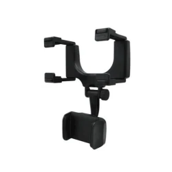 Avtomobil üçün telefon tutacağı 360 Degree Car Rearview Mirror Bracket Black