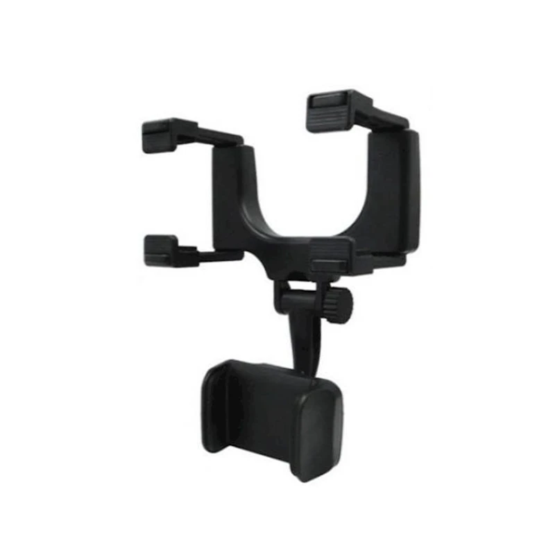 Avtomobil üçün telefon tutacağı 360 Degree Car Rearview Mirror Bracket Black