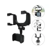 Avtomobil üçün telefon tutacağı 360 Degree Car Rearview Mirror Bracket Black