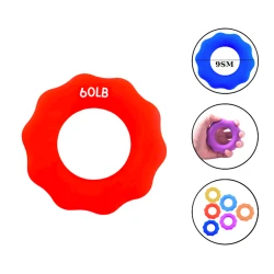 Кистевой эспандер Gymnic Flower 1135, силиконовый, 27 кг, красный