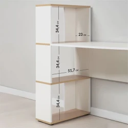 Письменный стол Letta 3563_Letta25IceMix, 95.5х55х111 см