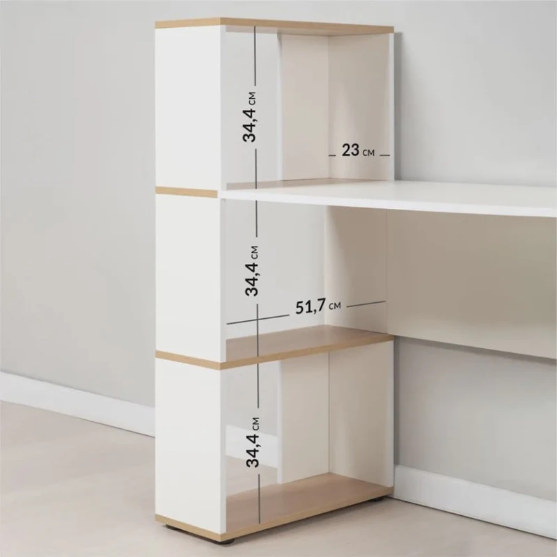 Письменный стол Letta 3563_Letta25IceMix, 95.5х55х111 см