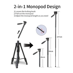 Трипод Jmary KP-2274 black