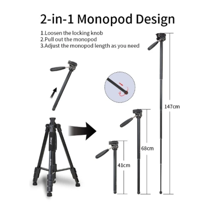 Трипод Jmary KP-2274 black Трипод Jmary KP-2274 black