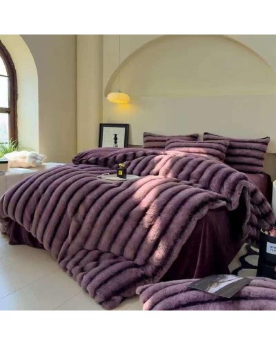 Yataq dəsti Arya SHA-00006011, yorğan üzü 200х230 sm, mələfə 230х250 sm, yastıq üzü 50x70 sm (2 əd), ikinəfərlik, velür, rəngbərəng
