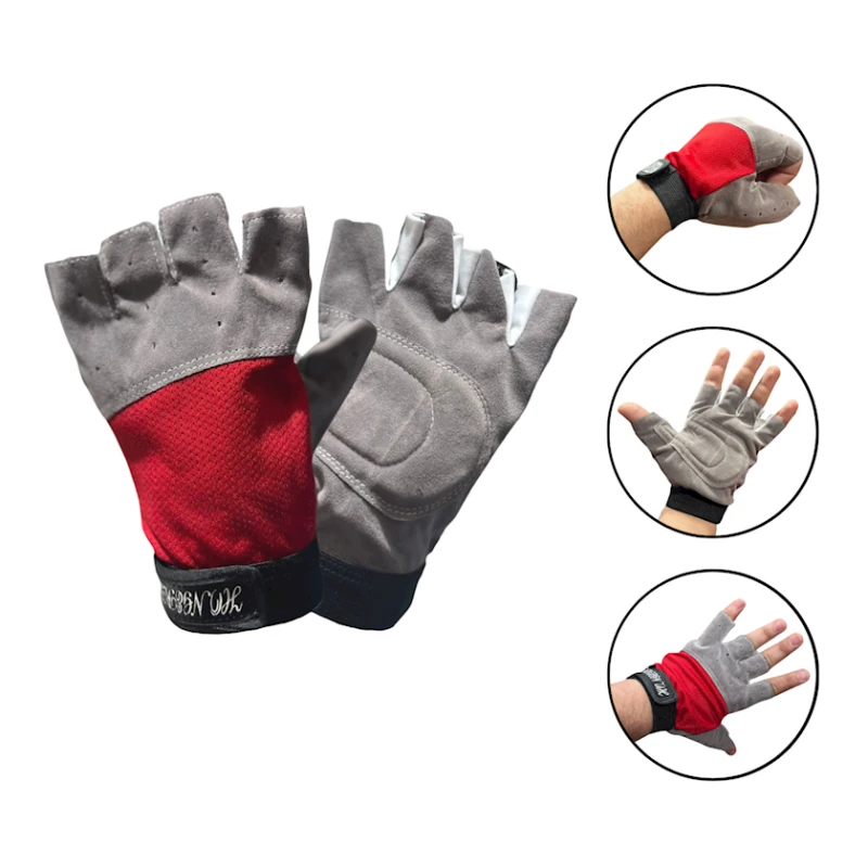 Перчатки для тренировок 1353, универсальные, серые Перчатки для тренировок 1353, универсальные, серые