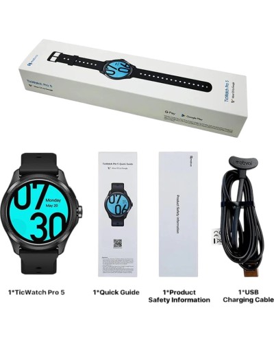 Ağıllı saat TicWatch Pro 5 Black