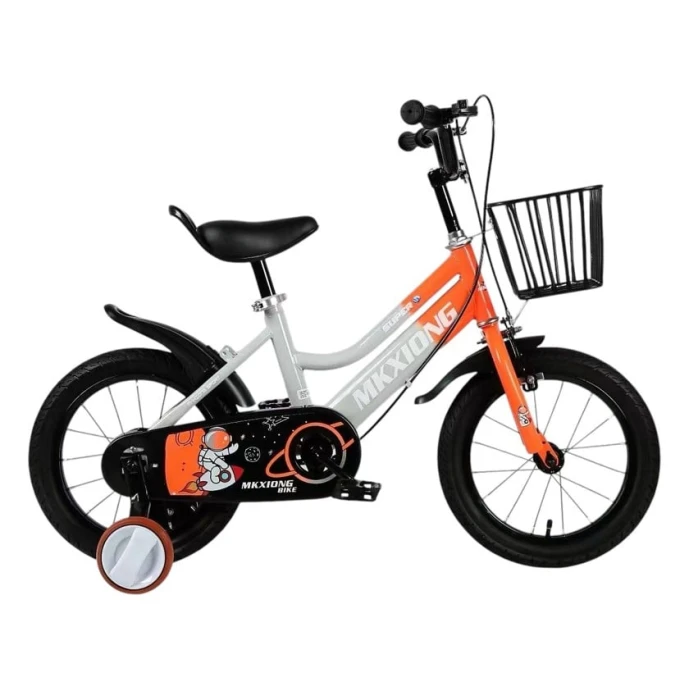 Детский велосипед smr234, оранжевый/серый
