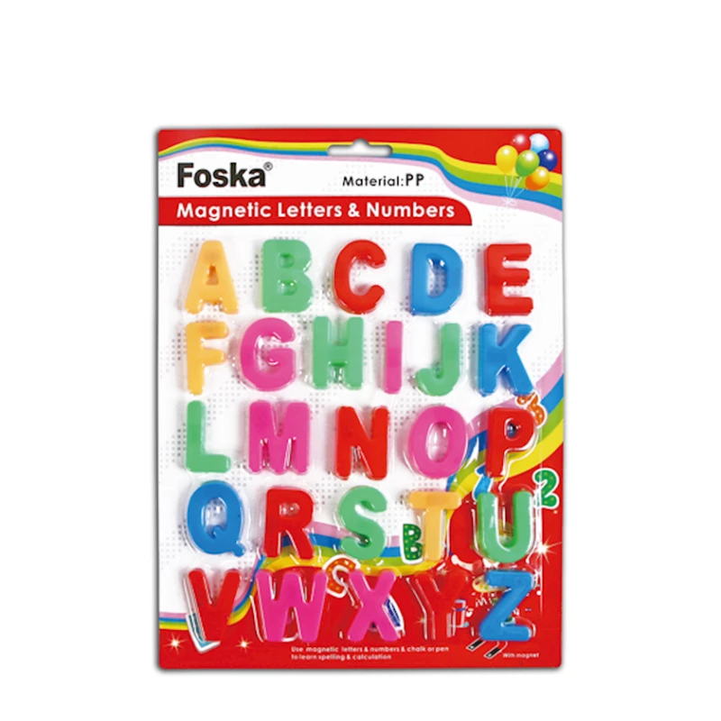 Магнитные буквы для доски Foska, 3.7x0.7 мм