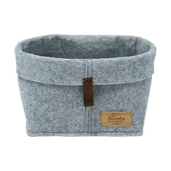 Корзина Webko Feli, серая, полиэстер, 24x16 см