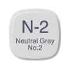Маркер Copic Classic, N-2, Neutral Gray, No.2, двусторонний, серый