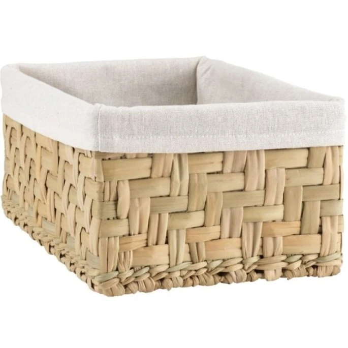 Корзина для хранения JYSK Ejno 22x31x15 см, с белой тканью Корзина для хранения JYSK Ejno 22x31x15 см, с белой тканью