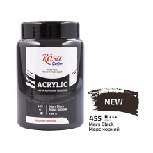 Akril boya Rosa Studio 455 Mars Black, 400 ml