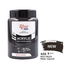 Akril boya Rosa Studio 455 Mars Black, 400 ml