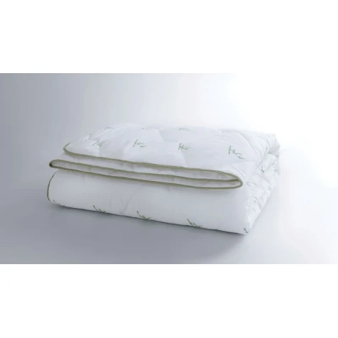 Yorğan Yataş Bambu 195x215 sm, ikinəfərlik, bambuk/silikonlaşdırılmış lif, ağ