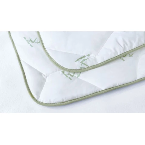 Yorğan Yataş Bambu 195x215 sm, ikinəfərlik, bambuk/silikonlaşdırılmış lif, ağ