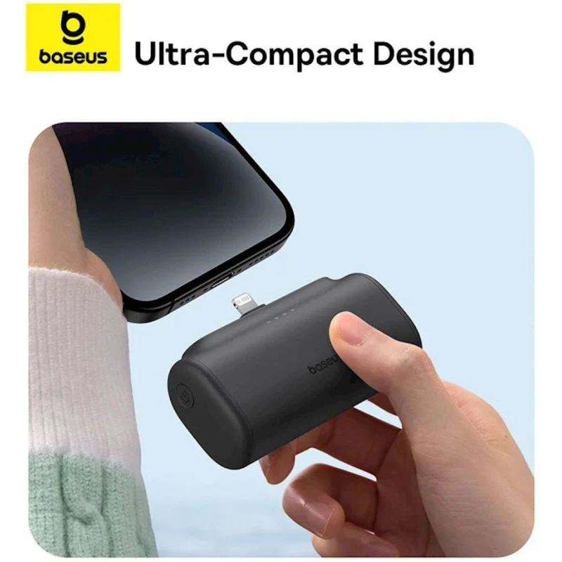 Внешний аккумулятор Baseus Compact Series 5000 mAh Lightning 20W Black