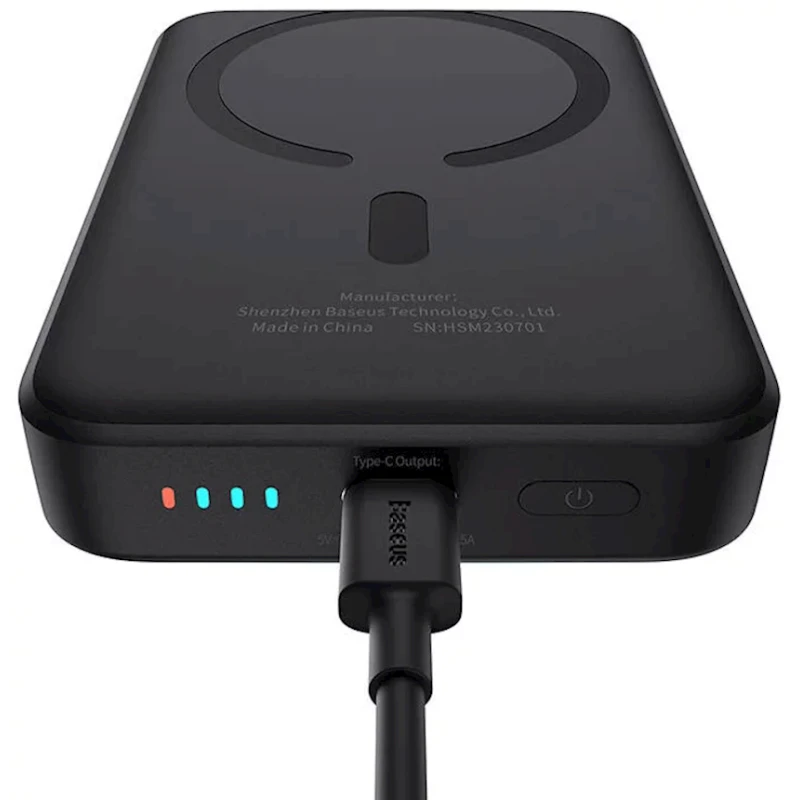 Xarici akkumulyator Baseus Magnetic Mini Air 10000 mAh 20W Black