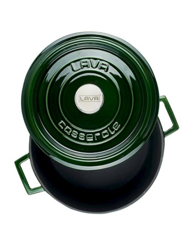 Qısa qazan Lava Metal Premium, 28 sm, çuqun, yaşıl