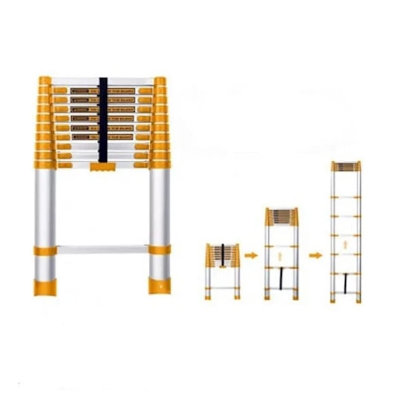 Телескопическая стремянка Ingco HLAD08101, 10 ступеней