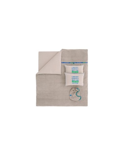 Yataq dəsti Yataş CoverMe Perfect, yataq örtüyü 160x220 sm, mələfə 100х200 sm, yastıq üzü 50x70 sm, birnəfərlik, pambıq/poliester, bej