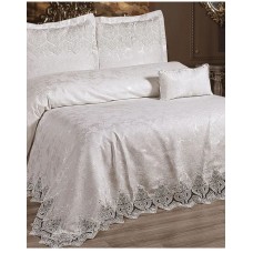Yataq dəsti MiraNova SF-815, ikinəfərlik, boz, yorğan üzü 240х260 sm, mələfə 260х260 sm, yastıq üzü 5 əd