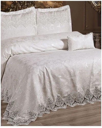 Yataq dəsti MiraNova SF-815, ikinəfərlik, boz, yorğan üzü 240х260 sm, mələfə 260х260 sm, yastıq üzü 5 əd