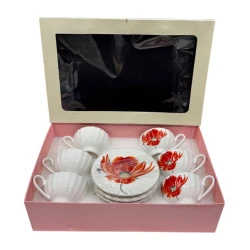 Набор чашек с блюдцами Sahara 00004402, разноцветный, 12 шт