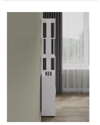 Stellaj 3563_L-M 2StellajKEOHIGHWh, 60x25,3x176,1 sm, LDSP, ağ