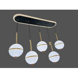 Подвесной светильник 1090, черный/золотистый