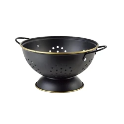 Набор дуршлагов Hartman, сталь, черный/золотистый, 3 шт