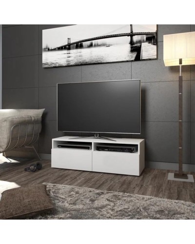 TV üçün tumba Ev Plus Diego, LDSP, ağ, 100x35x45 sm