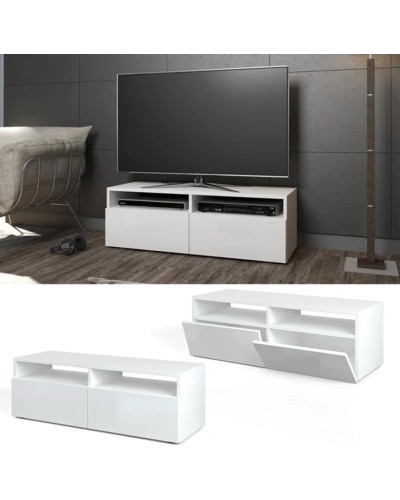 TV üçün tumba Ev Plus Diego, LDSP, ağ, 100x35x45 sm
