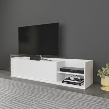 TV üçün tumba Ev Plus, LDSP, ağ, 160x36x35 sm