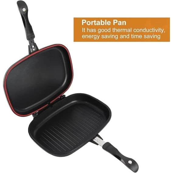 Сковорода двухсторонняя Dessini DP-36001RAX, алюминий, черный Сковорода двухсторонняя Dessini DP-36001RAX, алюминий, черный