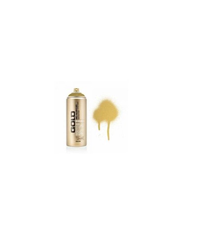 Akril sprey boya Montana Gold, metalik, M3010 Gold Matt, mat qızıl 400 ml
