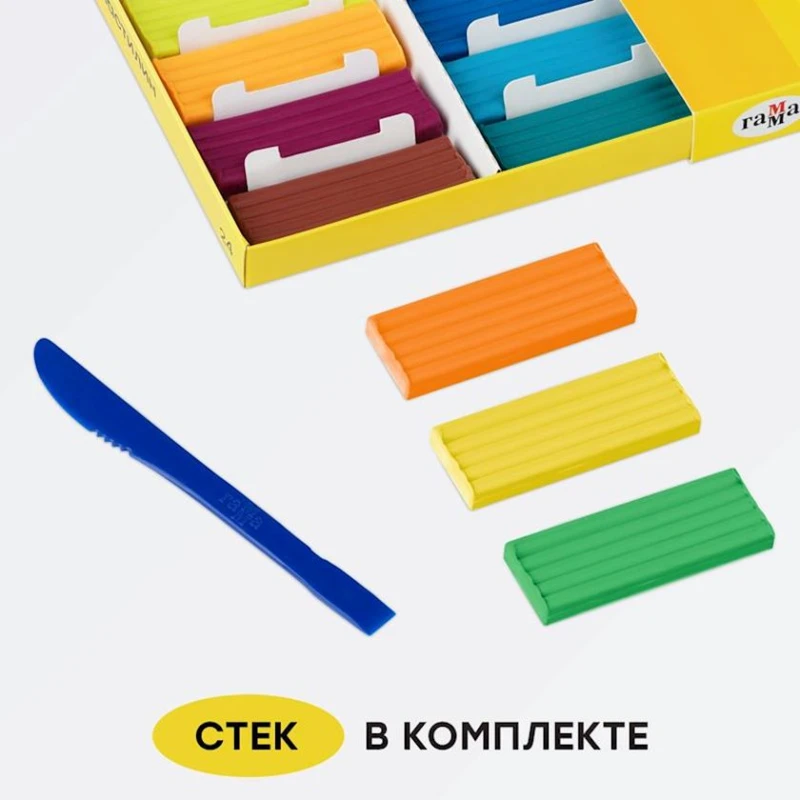 Пластилин Гамма, 24 цвета Пластилин Гамма, 24 цвета