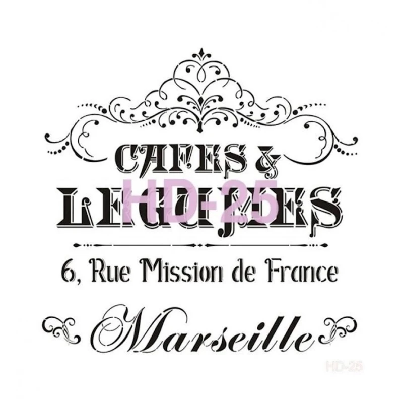 Трафарет интерьерный Home Decor Serie HD-25, 45х45 Трафарет интерьерный Home Decor Serie HD-25, 45х45