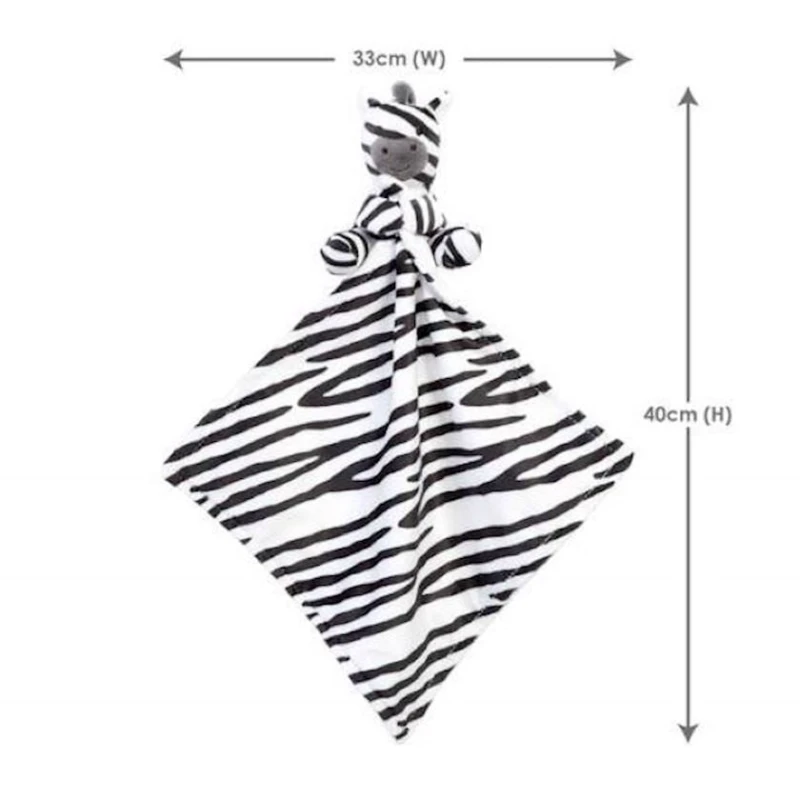 Мягкая игрушка-комфортер Addo Play Zebra, белая/черная